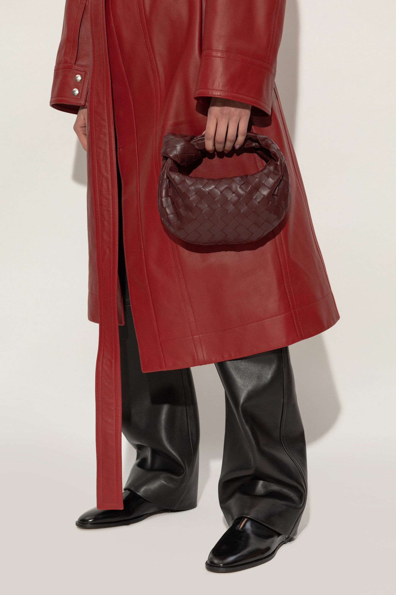 Burgundy Handbag 'Jodie Mini' Bottega Veneta - Vitkac Italy